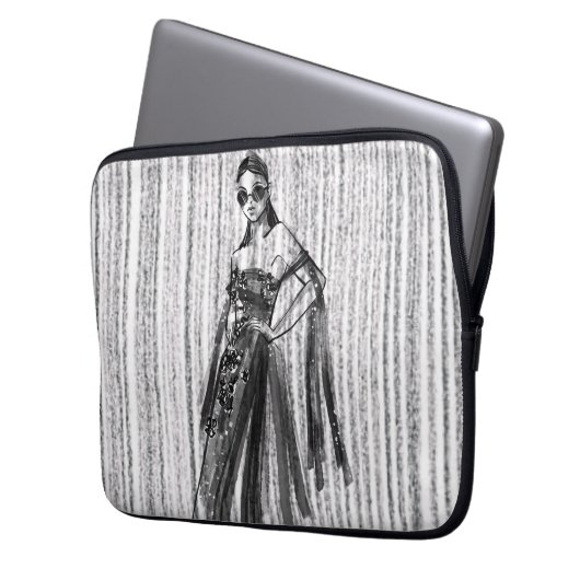 "GlimmrTech-Couture" Laptopschutzhülle (Vorderseite Links)