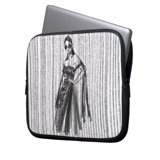 "GlimmrTech-Couture" Laptopschutzhülle (Vorderseite Links)