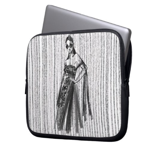 "GlimmrTech-Couture" Laptopschutzhülle (Vorderseite Links)