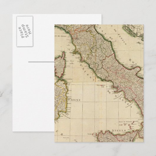 Glimpse Italiens Postkarte (Vorne/Hinten)