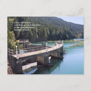 Glines Canyon Dam Postcard Postkarte