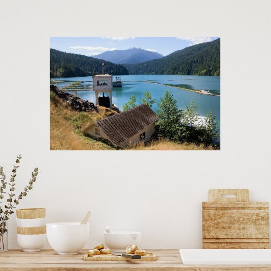 Glines Canyon Dam Print Poster (Küche)