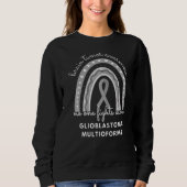 Glioblastoma Multiforme Gehirntumorbewusstsein Gra Sweatshirt (Vorderseite)