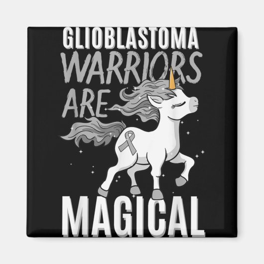 Glioblastoma Multiforme Warrior Grade Iv Astrocyto Magnet (Vorne)