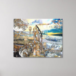 Glissade Station eingewickelte Leinwand