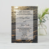 GListen Beach Morning Einladung (Stehend Vorderseite)