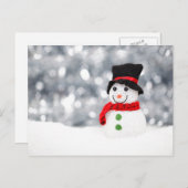 GListen Snowman Postcard Postkarte (Vorne/Hinten)