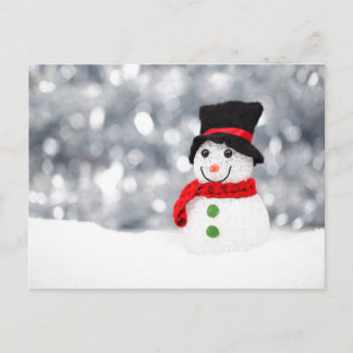 GListen Snowman Postcard Postkarte