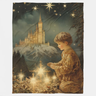 GListening Glory Christmas Blanket Fleecedecke