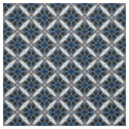 Glitch2 Blau weißer Möbelstoff Stoff (Muster)