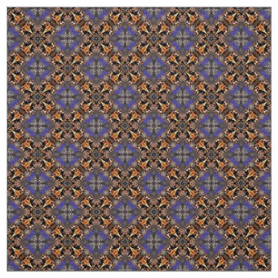 Glitch2 Blauer brauner Möbelstoff Stoff
