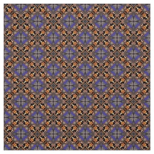 Glitch2 Blauer brauner Möbelstoff Stoff (Muster)
