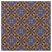 Glitch2 Blauer brauner Möbelstoff Stoff (Nahaufnahme)