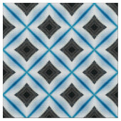 Glitch2 Blauer, grauer Fliesenstoff Stoff (Nahaufnahme)