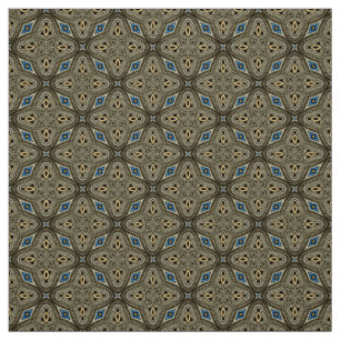 Glitch2 Blauer Olivenbaum Stoff
