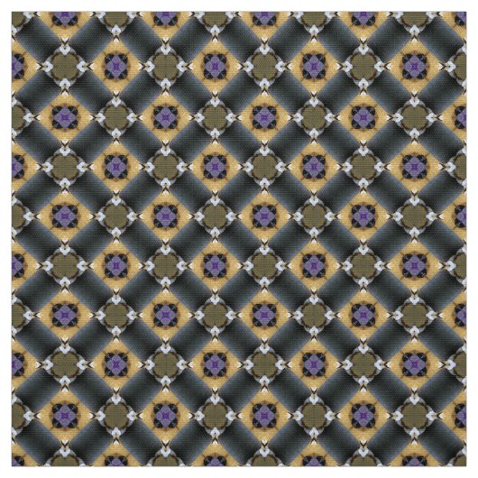 Glitch2 Blue Gray Fabric Stoff (Muster)