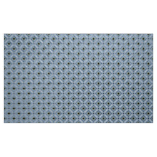 Glitch2 Blue Style Design Tile Muster Stoff (Fat Quarter (45,7 x 55,9 cm))