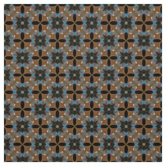 Glitch2 Braun Grau Blau Möbel Stoff (Muster)