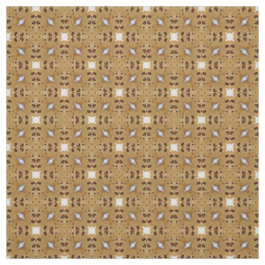 Glitch2, braune und weiße Möbelstoffe Stoff (Muster)