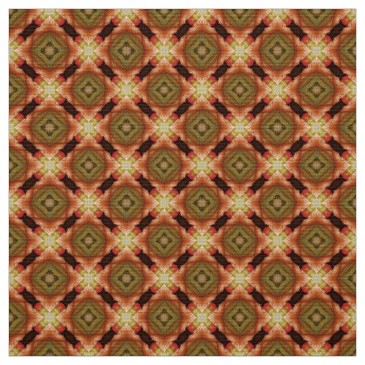 Glitch2 Braunes, gelbes Flechtwerk Stoff (Muster)