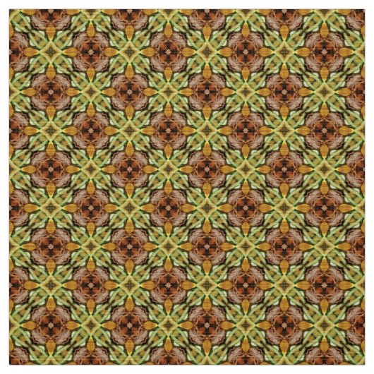 Glitch2 Braunes, gelbes Flechtwerk Stoff (Muster)