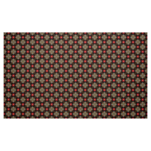 Glitch2 Brown Red pattern Stoff (Fat Quarter (45,7 x 55,9 cm))