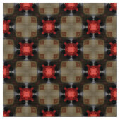 Glitch2 Brown Red pattern Stoff (Nahaufnahme)