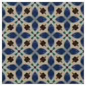 Glitch2 Clam Muschel Blauer Möbelstoff Stoff (Nahaufnahme)