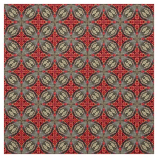 Glitch2 Deep Crimson Red Muster Stoff (Muster)