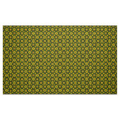 Glitch2 Gelbe grüne Blume Stoff (Fat Quarter (45,7 x 55,9 cm))