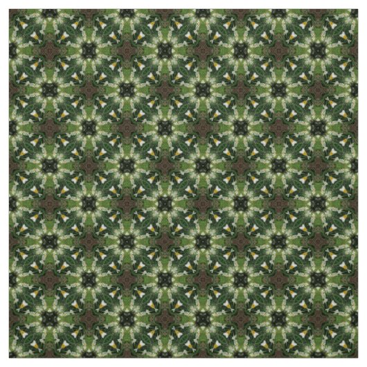 Glitch2 Grüner Rauch Brown Muster Stoff (Muster)
