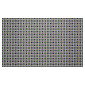 Glitch2 Kreis Stern grüne graue Fliesen Gewebe Stoff (Fat Quarter (45,7 x 55,9 cm))