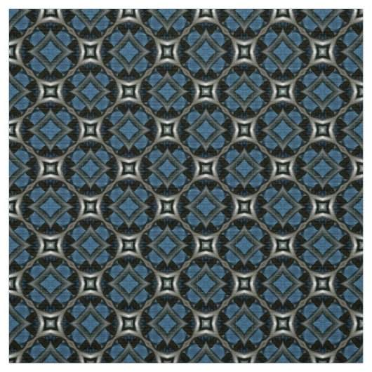 Glitch2 Möbelstoff in Grau und Blau Stoff (Muster)
