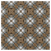 Glitch2 Olive Weiße Fliesen Gewebe Stoff (Nahaufnahme)