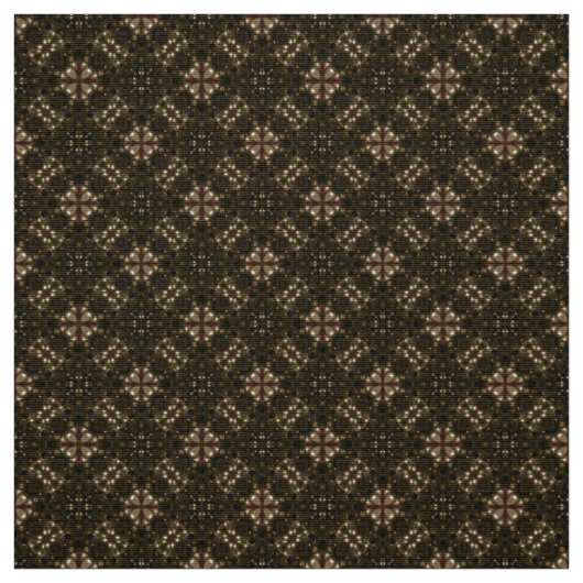 Glitch2 Schokolade Braun Geflecht Stoff (Muster)