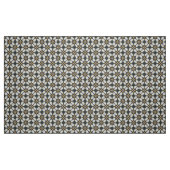 Glitch2 Schwarze Punkte Sterne Fliesenmuster Geweb Stoff (Fat Quarter (45,7 x 55,9 cm))