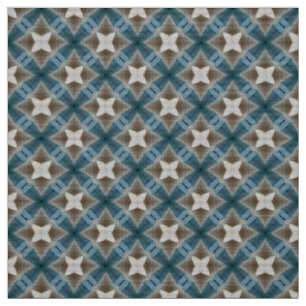 Glitch2 Stahlblau Olive Fliesengewebe Stoff