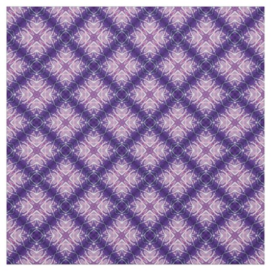 Glitch2 Violet Blau Lila, weiße Möbelstücke Stoff (Muster)