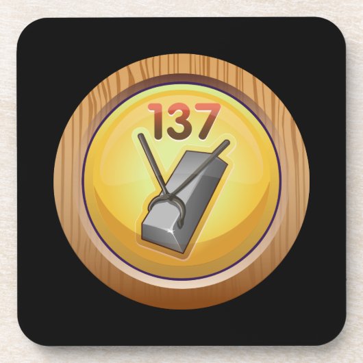 Glitch Achievement middling tinsmitherer Untersetzer (Vorderseite)