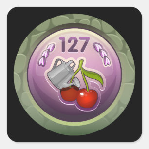 Glitch Achievement Super-Duper-Soaker Quadratischer Aufkleber