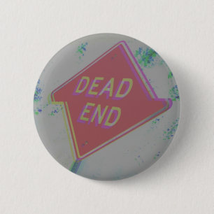 Glitch Aesthetic End Sign Button