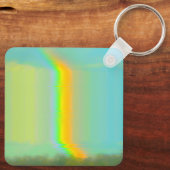 Glitch Aesthetic Rainbow Dream Schlüsselanhänger (Rückseite)