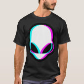 Glitch Alien Head T-Shirt (Vorderseite)