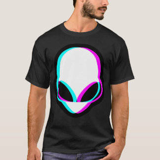 Glitch Alien Head T-Shirt