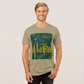 Glitch Alphabet Tri-Blend Shirt (Vorderseite voll)