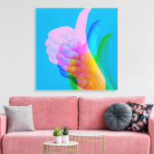 GLITCH ART auf der Leinwand des Genehmigungszeiche (Insitu (Wohnzimmer))