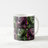 Glitch-Art-Gesicht-Tasse Kaffeetasse (VorderseiteRechts)