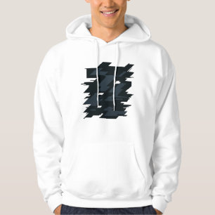 Glitch-Art Herren Basic Kapuzenpullover  Hoodie