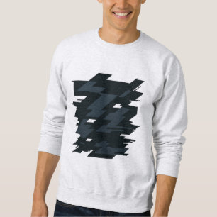 Glitch-Art Herren Basic Sweatshirt