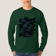 Glitch-Art Herren Langarm T-Shirt